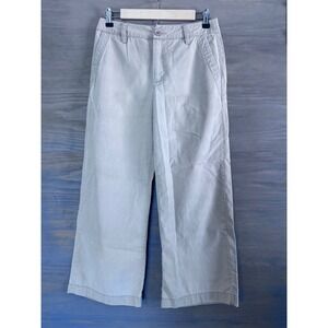 Amadi by Amour Vert‎ wide-leg crop chino pants khaki size small